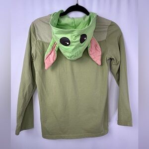 Baby Yoda Sweatshirt Star Wars Green sz 10/12